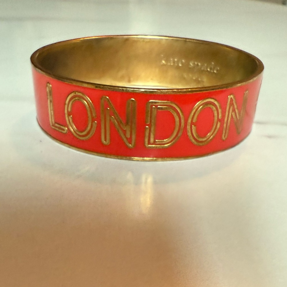 Red and Gold London Bangle
